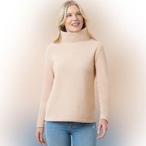 Dudley Stephens, Natural Blush Greenpoint Turtleneck